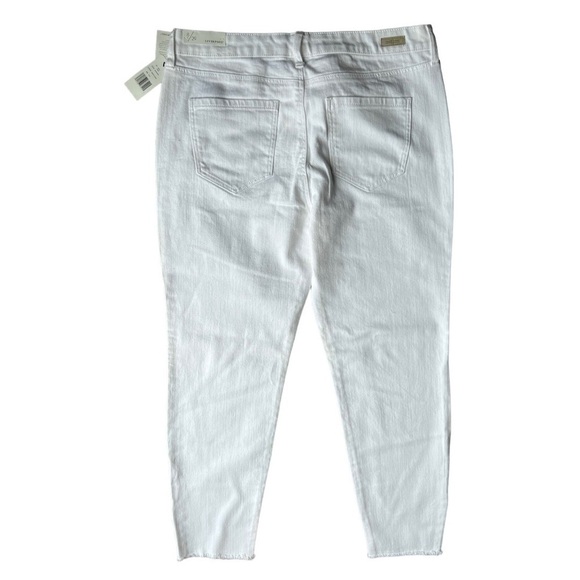 NWT Liverpool Women’s Bright White Maya The Crop Ankle Detail Jeans, Size 8 / 29 - Picture 2 of 13